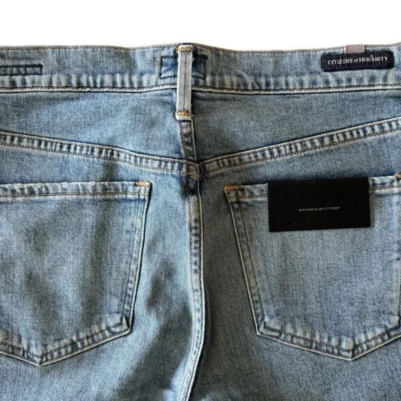 Citizens of Humanity Elsa Mid Rise Slim Fit Crop Jean Myth Wash NWT - Picture 7 of 10